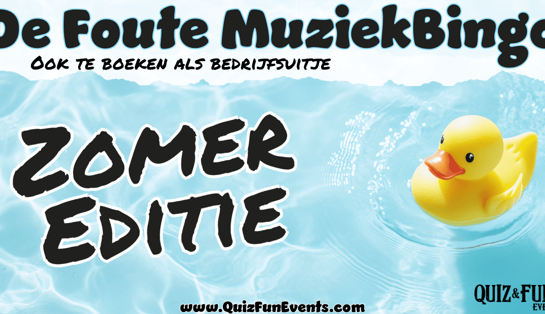 Foute muziekbingo - zomereditie