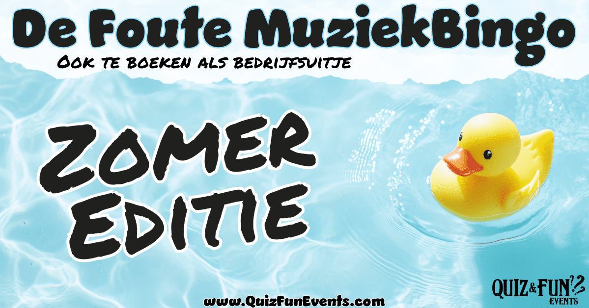 Foute muziekbingo - zomereditie
